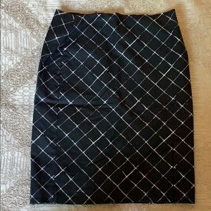 Black pencil skirt